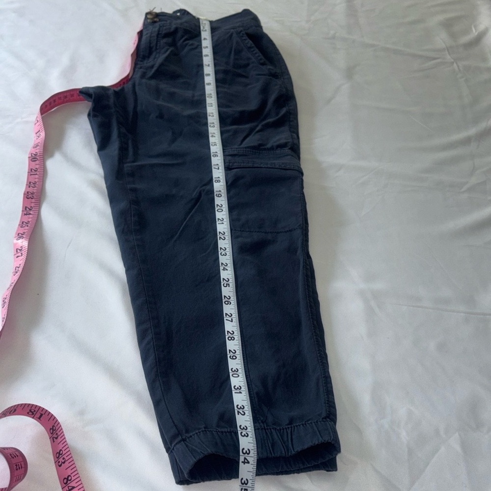 Blue Cargo Pants with Stretchy Fabric and Modern Fit - Picture 7 of 8